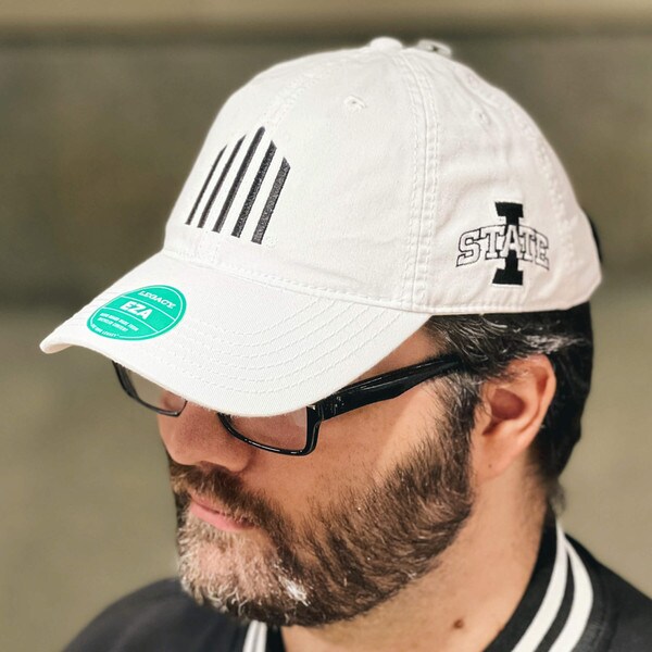 Legacy 5-Bar I-State White Unstructured Hat